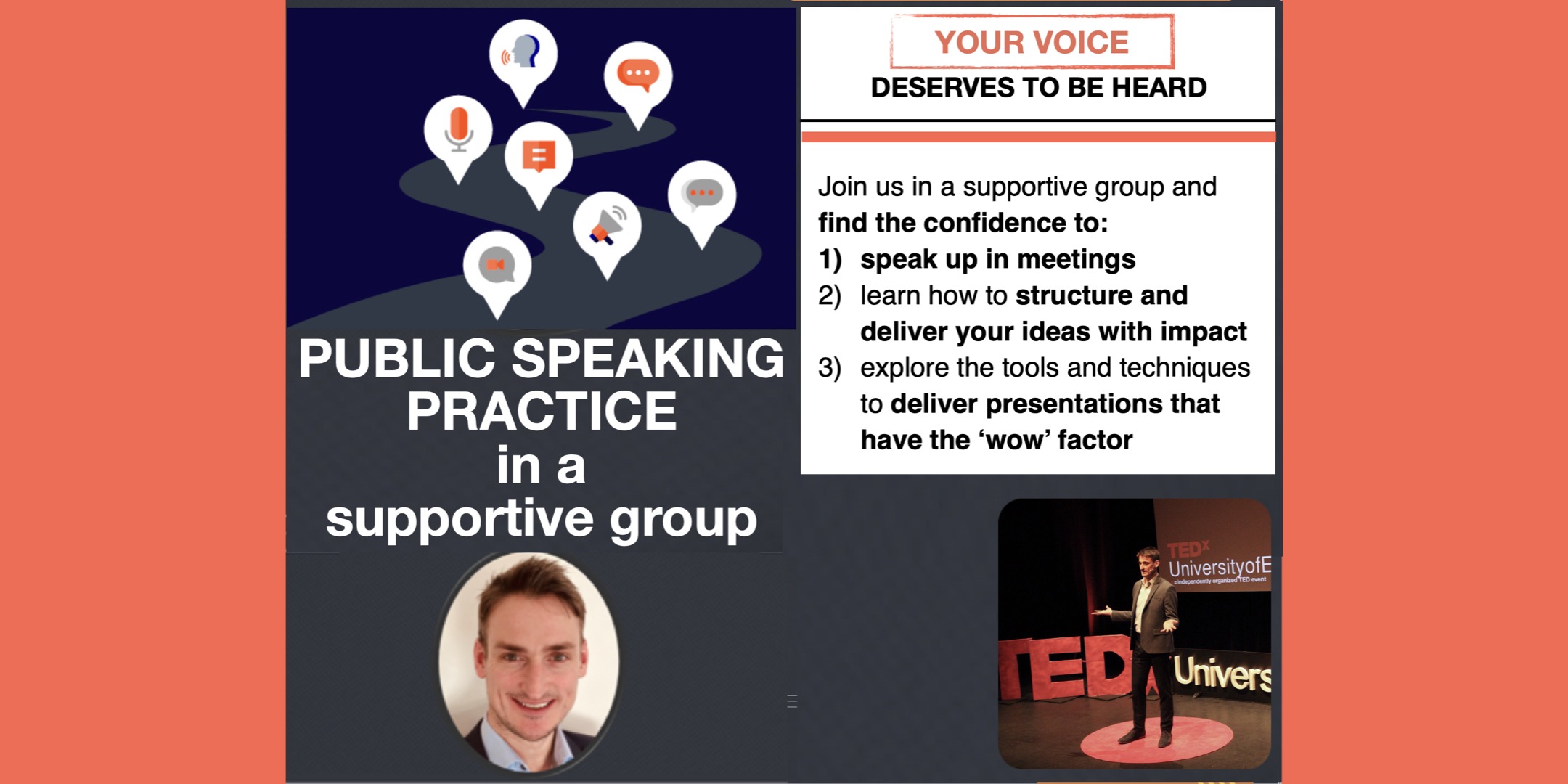 Public Speaking Practice in a supportive group
